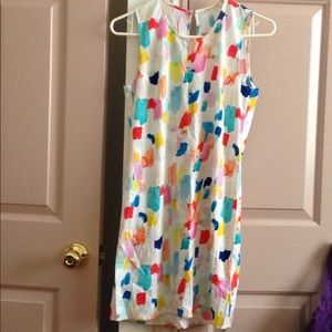 Marine Layer Britt Bass Shift Dress Brush Stroke